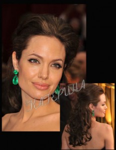 Анджелина Джоли с ретро прической