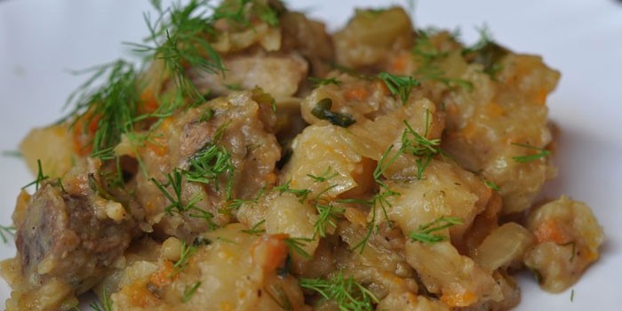 Тушеная картошка с мясом и капустой: рецепты приготовления с фото