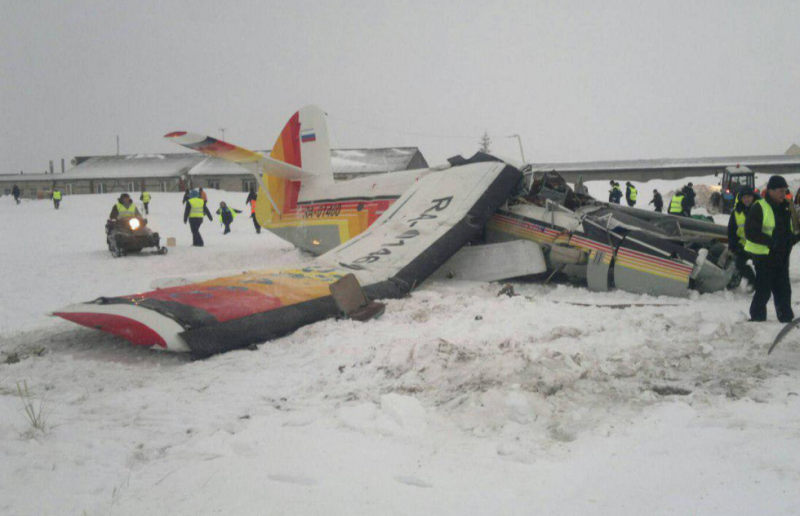 Крушение самолета в Нарьян-Маре, в котором погибли 4 человека, попало на видео