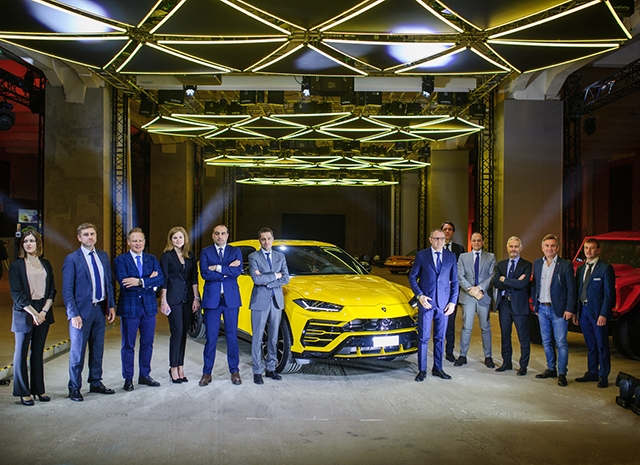 Светлана Бондарчук, Надежда Оболенцева и другие на презентации Lamborghini в Москве