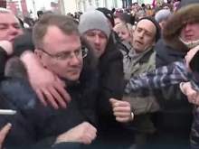В Волоколамске во время митинга избили главу района