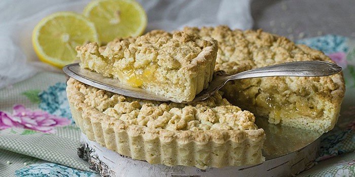 Пирог с лимоном - пошаговые рецепты приготовления из песочного, слоенного или кефирного теста с фото
