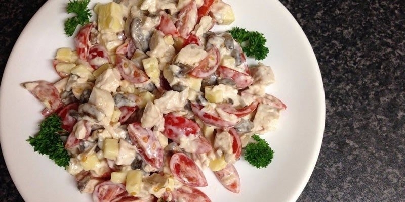 Салат с кукурузой и куриной грудкой - лучшие пошаговые рецепты приготовления в домашних условиях с фото