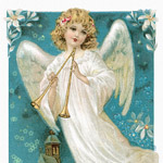 Рождественская открытка — Ангел