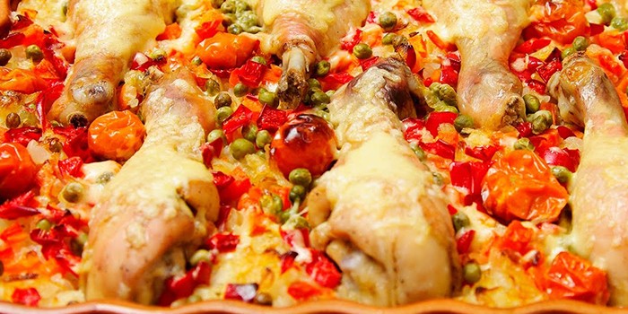 Овощи с курицей в духовке: рецепты блюд с фото