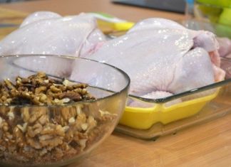 Салат из грецких орехов и курицы: рецепты приготовления с фото