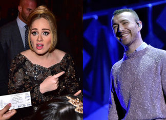 Внезапно: поклонники подозревают, что Адель поет за Сэма Смита