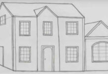 Как нарисовать дом карандашом?